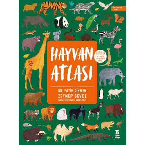 Hayvan Atlası Dünya Haritası ve Çıkartma Hediyeli - Fatih Dikmen , Zeynep Sevde - Taze Kitap