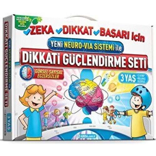 Dikkati Güçlendirme Seti 3 Yaş - Osman Abalı - Adeda Yay