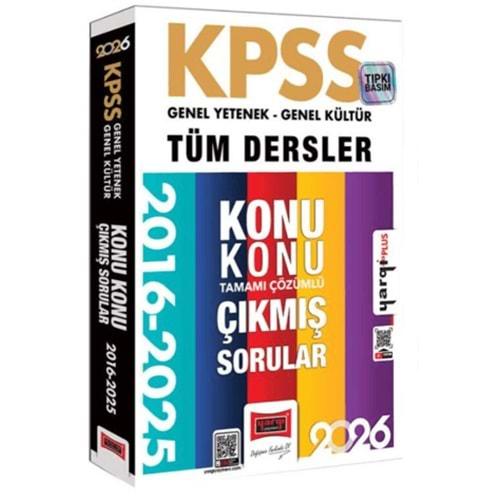 Yargı Yayınları 2026 KPSS GK-GY Tüm Dersler Tamamı Çözümlü 10 Yıl Çıkmış Sorular (2016-2025) - Kolektif - Yargı Yayınevi