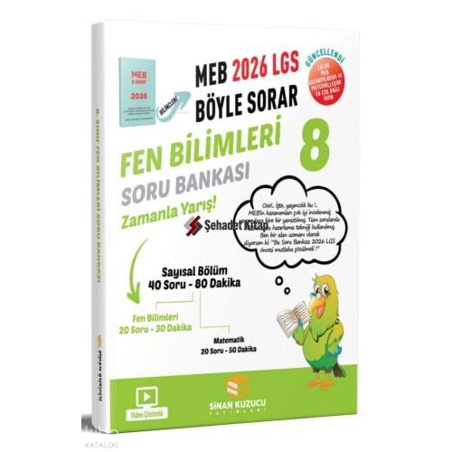 8. Sınıf 2026 Lgs Meb Böyle Sorar Fen Bilimleri Soru Bankası Video Çözümlü - Kolektif - Sinan Kuzucu Yayınları