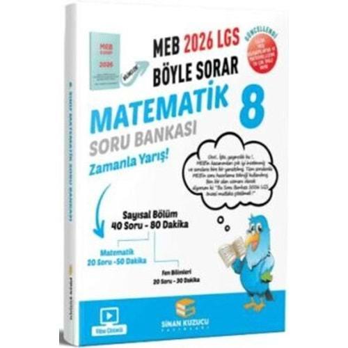 8. Sınıf 2026 Lgs Meb Böyle Sorar MATEMATİK Soru Bankası Video Çözümlü - Kolektif - Sinan Kuzucu Yayınları
