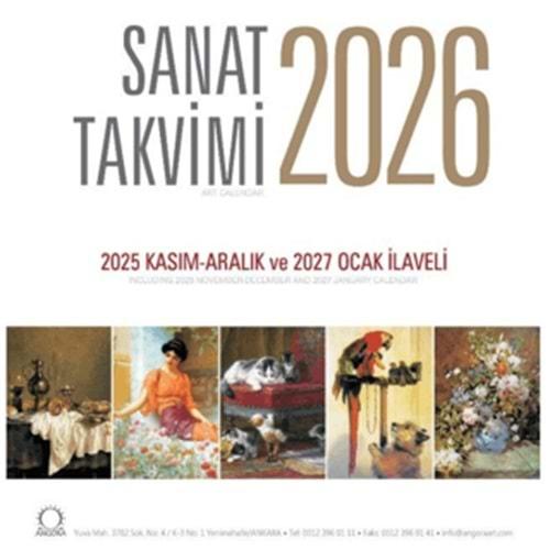 Sanat Takvimi 2026 Duvar Takvimi - Kolektif - Angora Kitapları