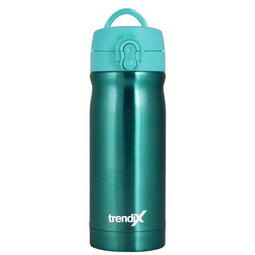 Trendix Çelik Su Matarası 350Ml Turkuaz (Termos Özellikli)