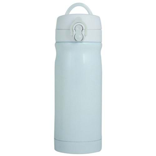 Trendix Çelik Su Matarası 350Ml Beyaz (Termos Özellikli)