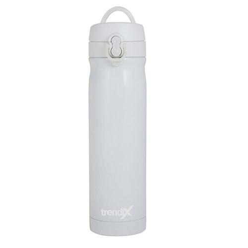 Trendix Çelik Su Matarası 500Ml Beyaz (Termos Özellikli)