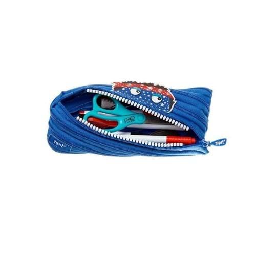 Zipit Talking Monster Pouch Mavi Zip It Fermuar Kalem Çantası