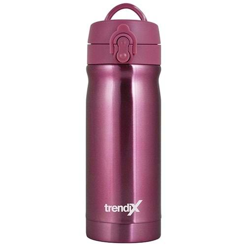 Trendix Çelik Su Matarası 350Ml Toz Pembe (Termos Özellikli)