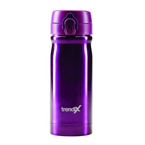 Trendix Çelik Su Matarası 350Ml Mor (Termos Özellikli)
