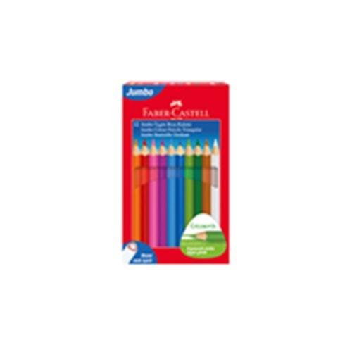 Faber-Castell Boya Kalemi 12 Renk Jumbo Üçgen