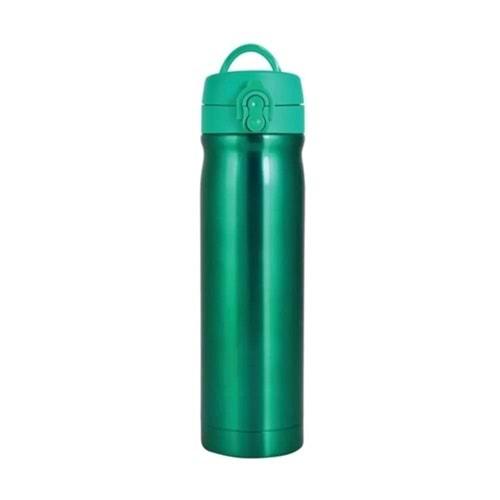 Trendix Çelik Su Matarası 500Ml Yeşil (Termos Özellikli)