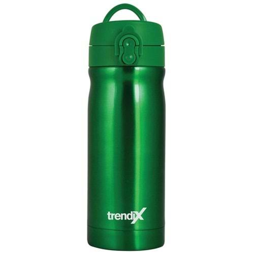 Trendix Çelik Su Matarası 350Ml Yeşil (Termos Özellikli)