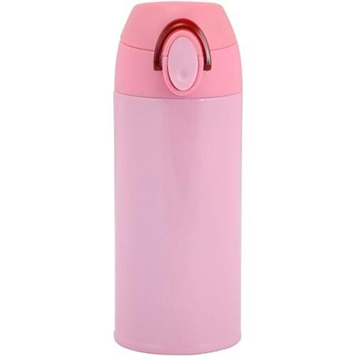 Trendix Çelik Su Matarası 350Ml Pembe (Termos Özellikli)