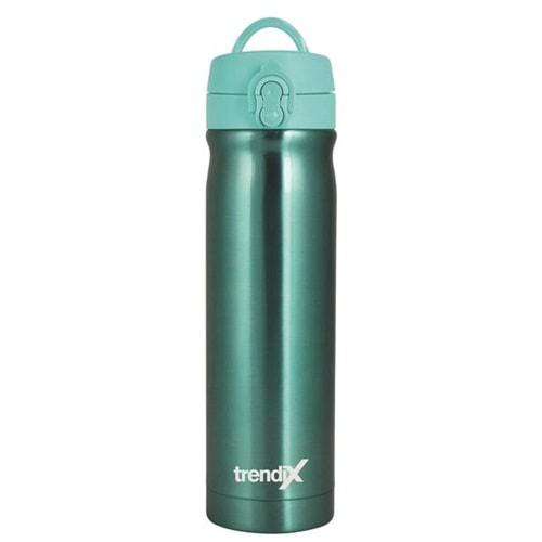 Trendix Çelik Su Matarası 500Ml Turkuaz (Termos Özellikli)