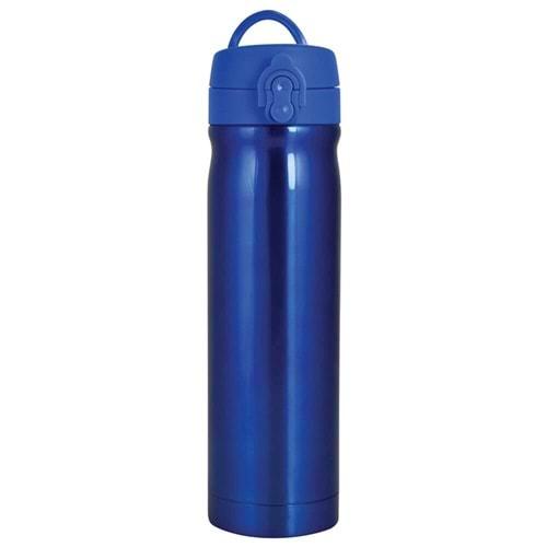 Trendix Çelik Su Matarası 500Ml Neon Mavi (Termos Özellikli)