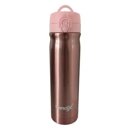 Trendix Çelik Su Matarası 500Ml Pembe (Termos Özellikli)
