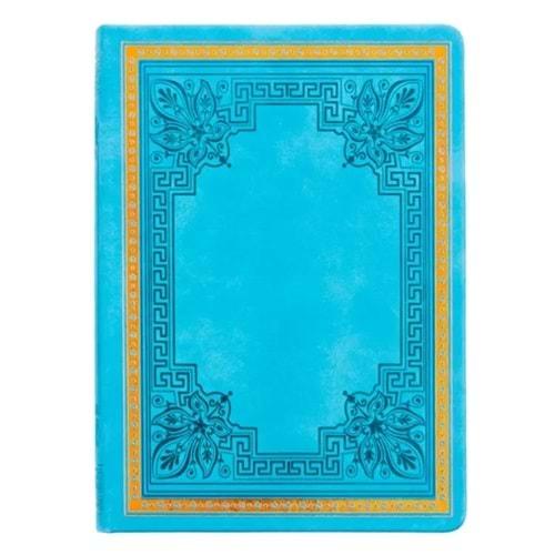 Victoria's Journals Vintage Old Book Defter Turkuaz 14x20 cm 80 gr 160 yp Çizgili