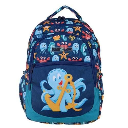 Kaukko Kids&Love Design Octopus Üç Bölmeli Sırt Çantası L5085