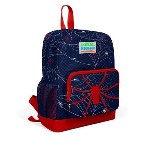 Coral High Kids Kırmızı Spiderman Desenli İki Bölmeli Okul Sırt Çantası