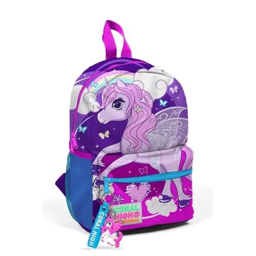 Coral High Mor Unicorn Desenli Anaokulu Çantası 23508