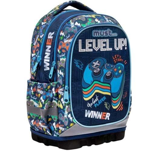 Must Backpack Sırt Çantası Unique Level Up 43 CM - 3 zip