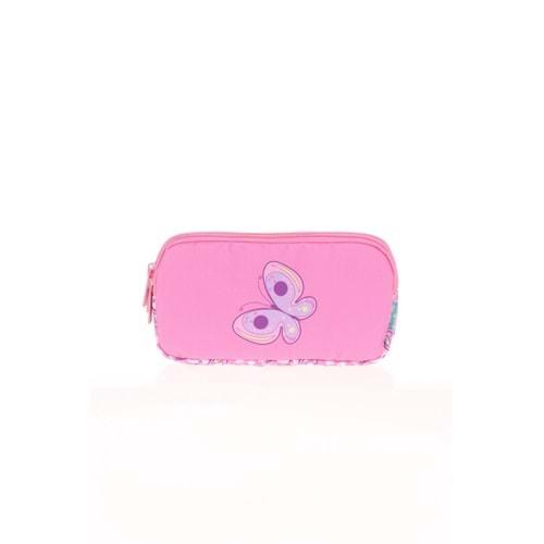 Kaukko Kids&Love 3 Bölmeli Kalem Çantası L8106 Rubber Butterfly