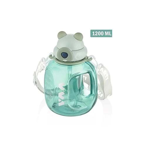 Vagonlife Tritan Su Matarası 1200 Ml Yeşil V-1002