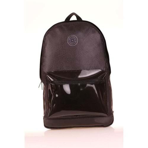 Kaukko Magical Slikon Şeffaf Sırt Çantası (Plain Black)