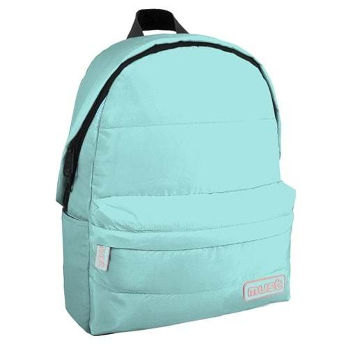 Must Backpack Sırt Çantası Puffy - 42 x 32 x 17 cm - Turquoise / Pink - Polyester