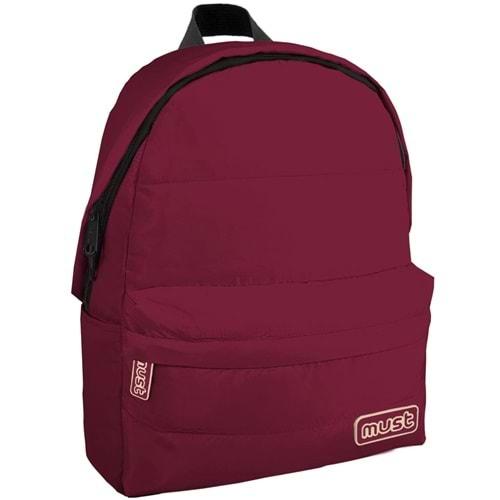 Must Backpack Sırt Çantası PUFFY - 42 x 32 x 17 cm - Bordeaux / Cream