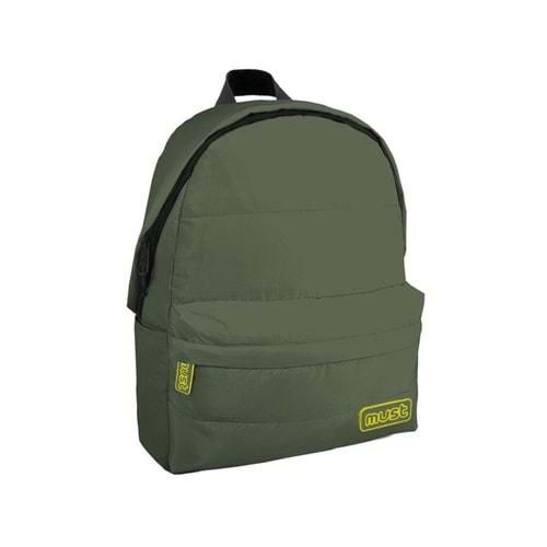 Must Backpack Sırt Çantası Puffy - 42 x 32 x 17 cm - Green / Yellow