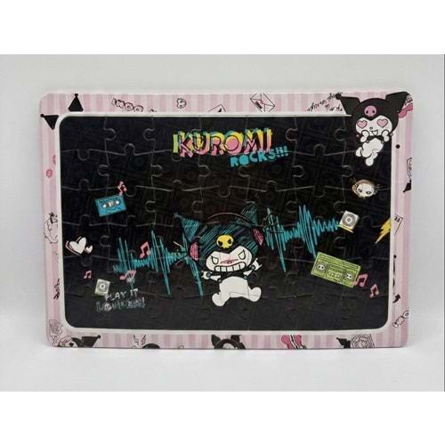 Laço Kids 42 Parça Kuromi Zeminli Puzzle