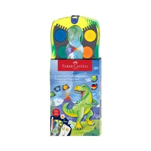 Faber Castell Connector Dino Suluboya 12 Renk