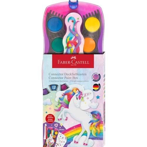Faber-Castell Unicorn Connector Watercolour SuluBoya Box with 12 Colours Including