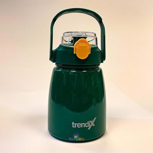 Trendix Çelik İçli Termos Matara 850 Ml.Yeşil