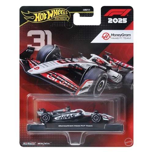 Mattel Hot Wheels Premium Formula 1 Yarış Arabası Moneygram Haas
