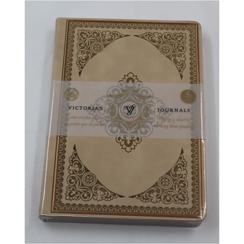 Victoria's Journals Vintage Old Book 14x20 128 Yaprak Çizgili Defter Kahverengi 1177