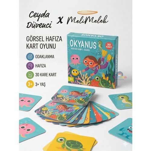 Melimelek Eşleştirme Oyun Kartları Okyanus 30 Kart 3+ Başka defter