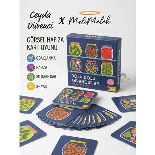 Melimelek Eşleştirme Oyun Kartları Dolu Dolu Kavanozlar 30 Kart 3+ Başka defter