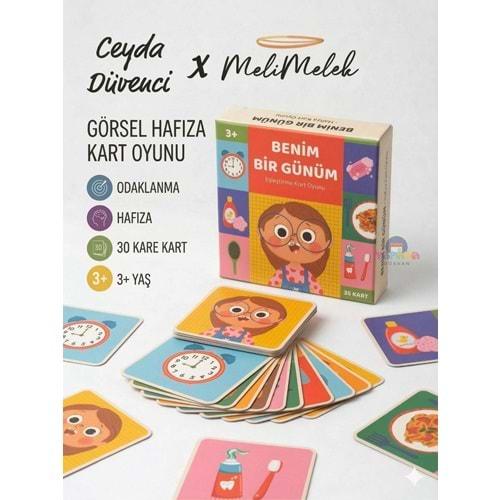Melimelek Eşleştirme Oyun Kartları Benim Bir Günüm 35 Kart 3+ Başka defter